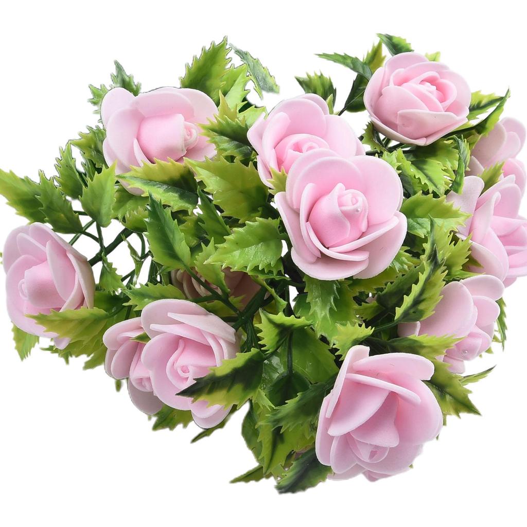 Colorful Artificial Potted Plant Fake Flower Rose Red/purple/pink/yellow/blue