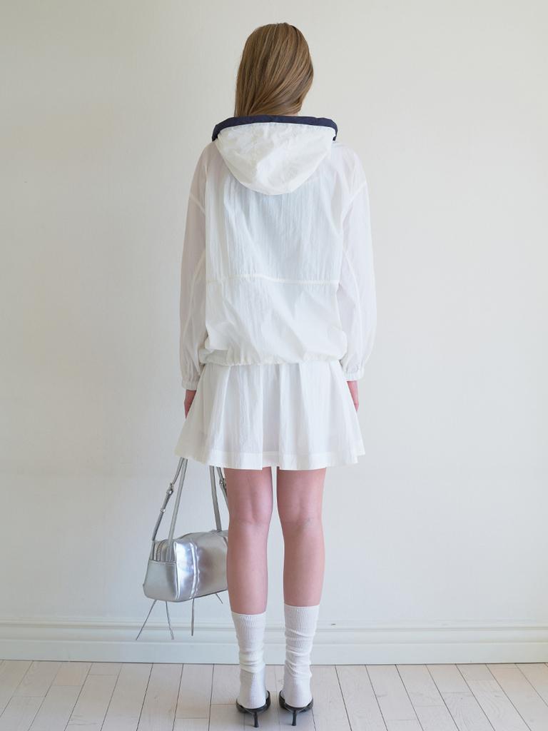 Elssibeui Banding Mini Skirt_Ivory