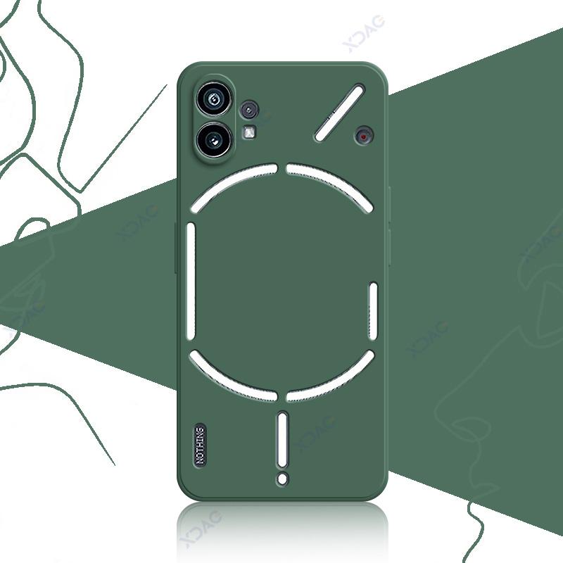 

Чехол для мобильного телефона Nothing Phone 1 NothingPhone1 5G 360 Мягкий роскошный квадратный жидкий силиконовый чехол для задней панели Водонепроницаемая сумка Nothing Phone 1 армия зеленый