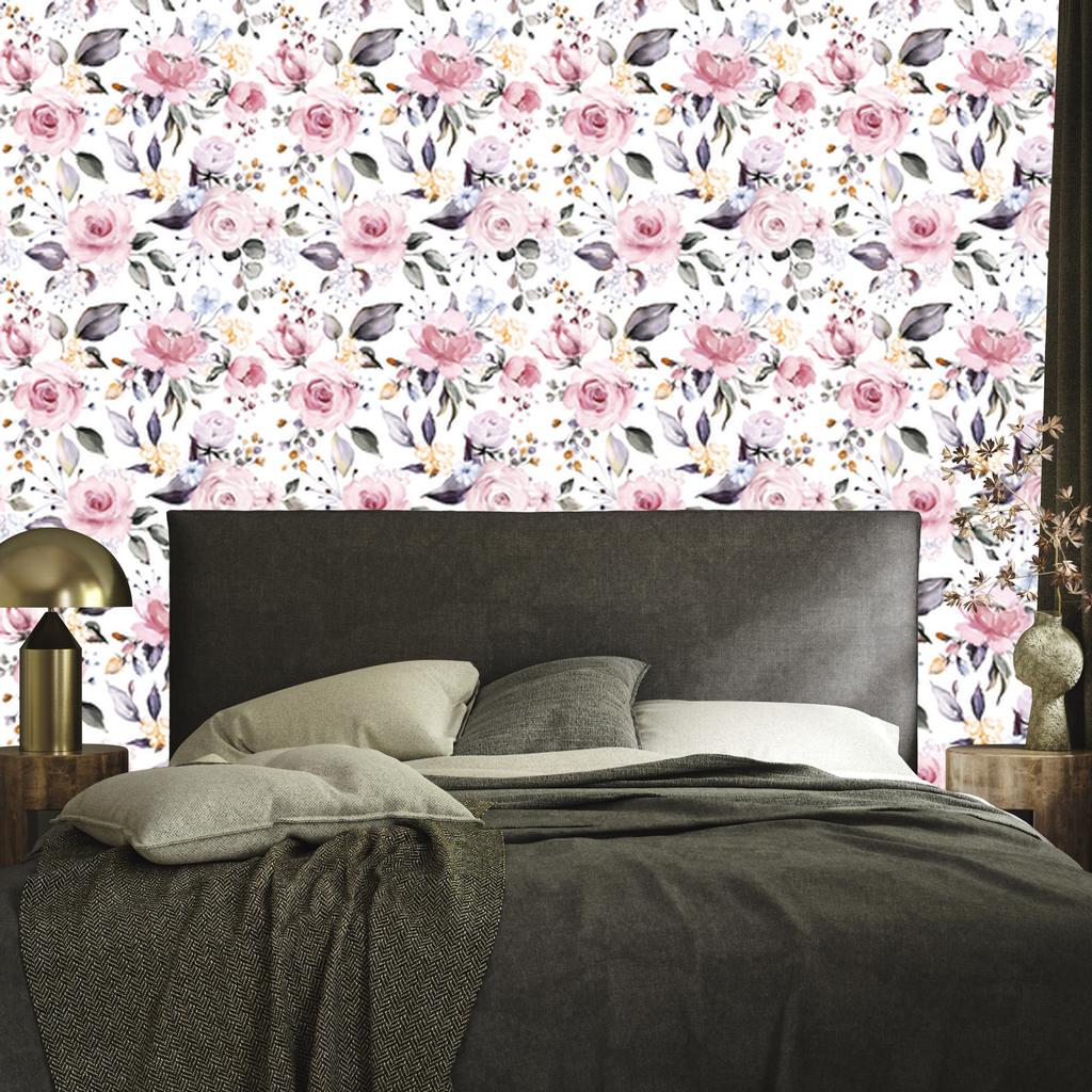 Colorful Roses Nature Wallpaper for Living Room and Bedroom 50x1000
