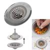 Sink Strainer Silicone/Stainless Steel Gray 11X11 Cm