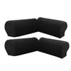 2 Pair(Two Black) /4Pcs Elastic Sofa Armrest Covers Armchair Slipcovers ,Polyester Spandex Fabric