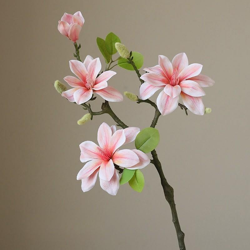 

Искусственный цветок нефритовая орхидея, большой нефритовый цветок, имитация орхидеи, украшение из одной ветки, высококачественный материал для гостиной и дома бледно-розовый
