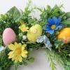 Handmade Easters Flower Wreath Beautiful Festival Easters Eggs Wreath Decoration for Shop Window and Home Door