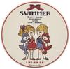 Sun Art Water Absorbent 9cm Boy "SWIMMER" Coaster, Diameter, & Girl, SAN3664-1
