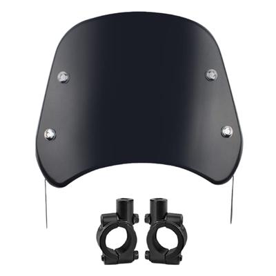 Ideamall Motorrad Windschild, Scheibe, Windschutzscheibe, Verkleidung, Universelle Passform (Inklusive Lenkerbefestigungsteile)