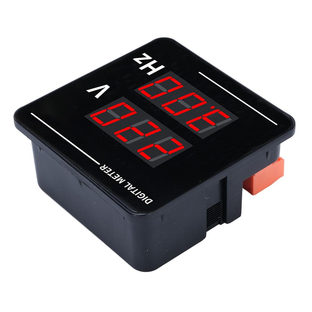 Digital AC Voltmeter Frequency Meter Tester Gauge Panel Mounting LED Display 50500V 10.099.9hz