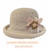 Breathable Straw Bucket Hats Dome Woven Basket Hat New Sunshade Cap  for Women