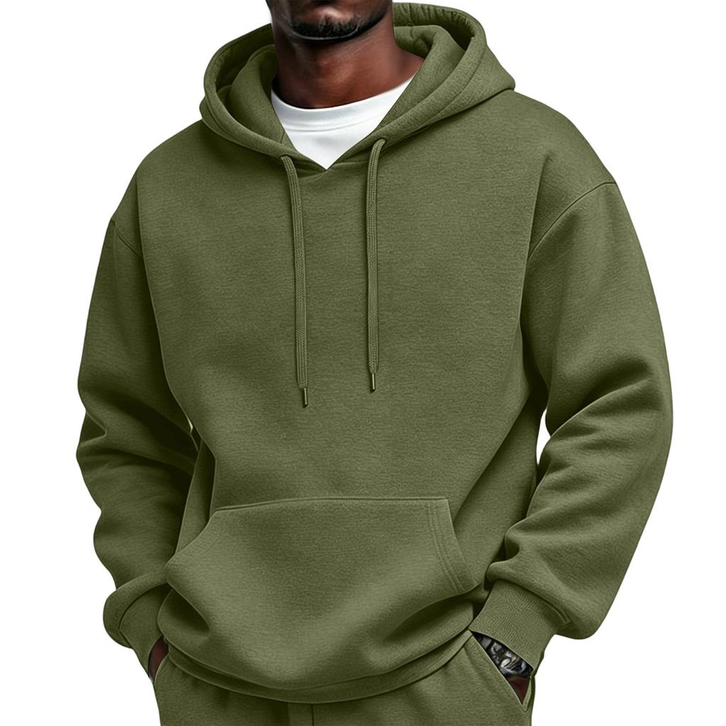 Men's Pullover Hoodie with Color Casual Sweatshirt for Everyday Wear