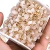 1meter Stone Chain Light Pink Gold Color Real Stone Irregular Beads Crystal Chains for Necklace Bracelet Jewelry Making DIY