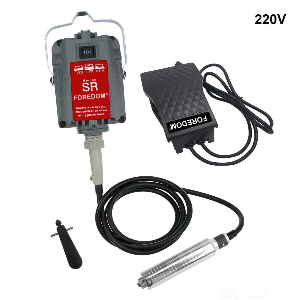 SR Jewelry Flexwellenmaschine, 230W Hängende Rotationsschleifmaschine, Fußpedal-Geschwindigkeitsregelung, 0-18000 U/min, für Polieren & Schnitzen