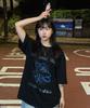 ALYSS [One Shot Hansol X Kenshi X Alice] Third Eye Clover Half T-Shirt [Black]