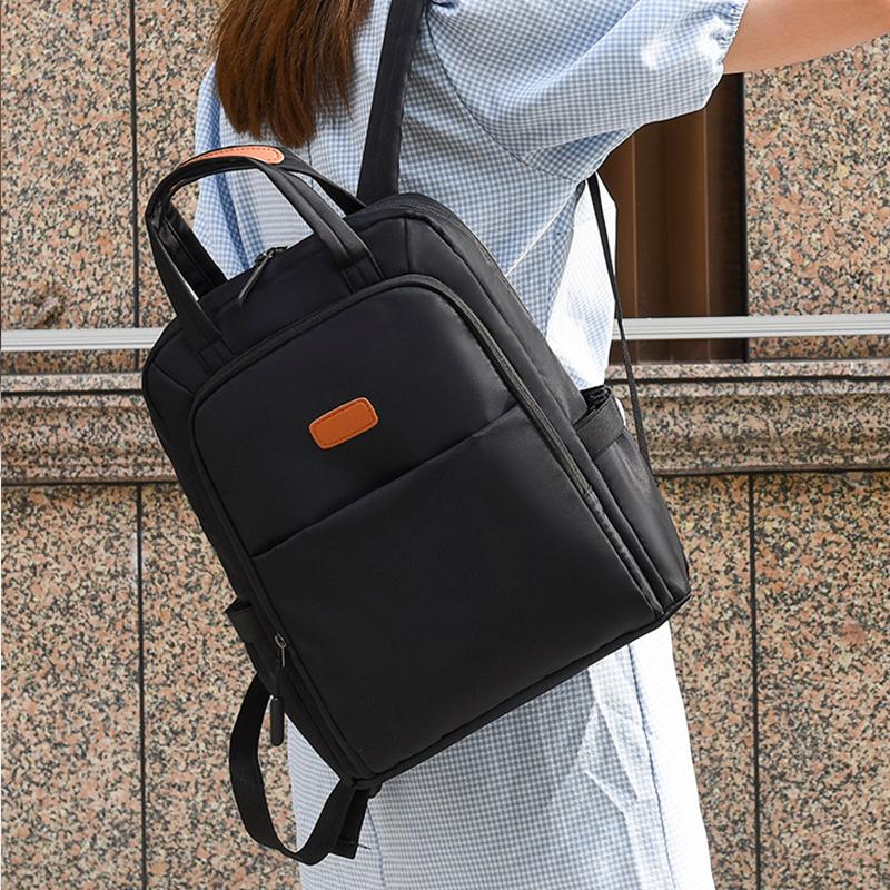 Trendiger New Oxford Rucksack Damen Große Kapazität Schule Einfarbig Ausflug Reise Laptop Rucksack CLE