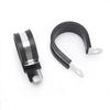 R-type Rubber Lined Clips Metal Pipe Mounting Fix Bracket  Hardware Electrical Fittings