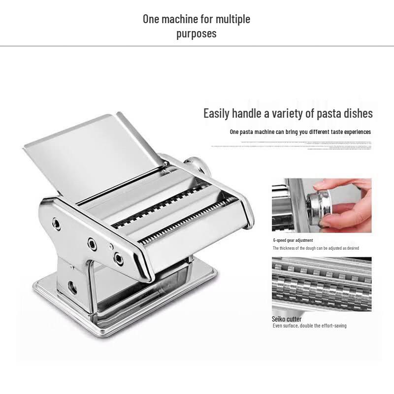 COKRSUPE Stainless Steel Manual Pasta Maker