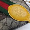 [Pre-Owned] Neo Vintage Series Gold Foil Logo Metal Tiger Head Monogram Canvas And Leather Camera Bag - Very Good #BOQEC0