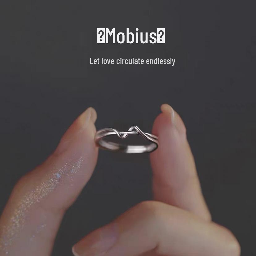 

Минималистичное регулируемое геометрическое открытое кольцо: Узловой дизайн для указательного пальца в холодном стиле