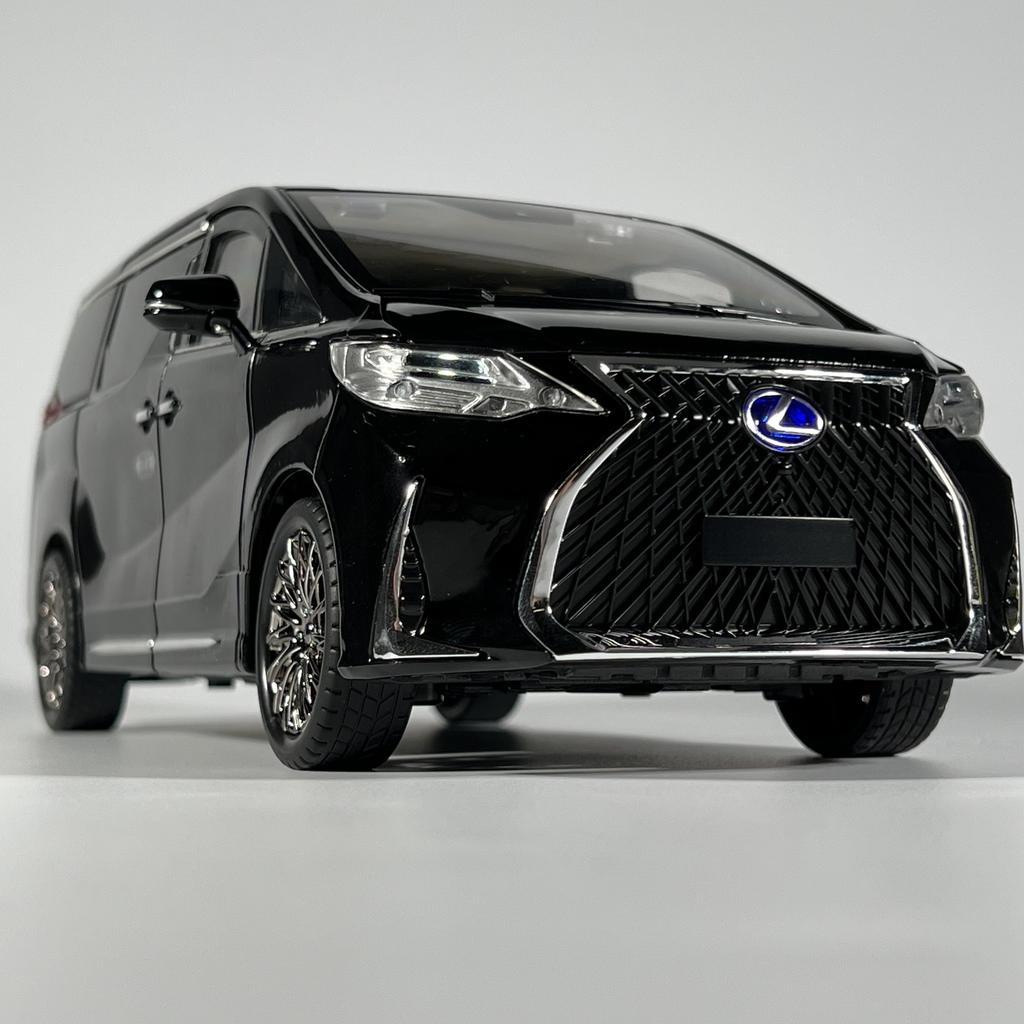 1/18 Lexus LM300 Electric Door MPV Alloy Metal Diecast Model Car Home Trendy Toys Ornaments Classic Decorations Birthday Gifts