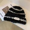 JingJingRS Women's Heated Striped Knit Beanie