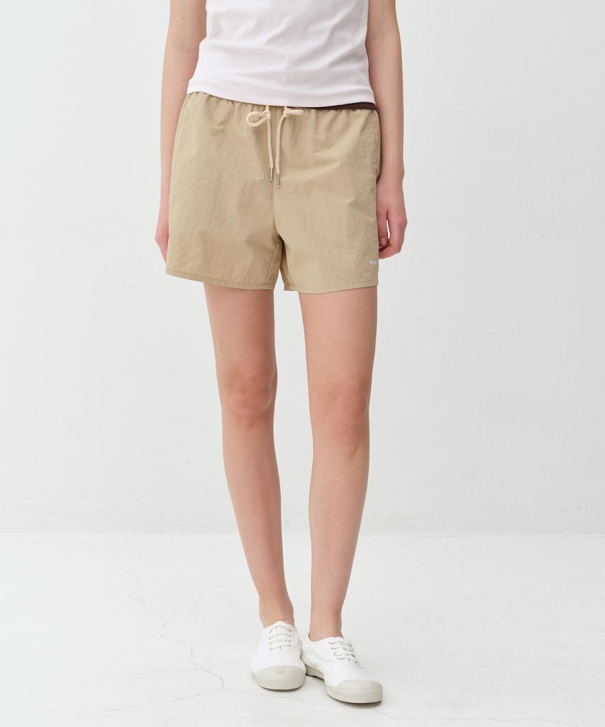 BENSIMON Nylon Banding Shorts - Sand Beige