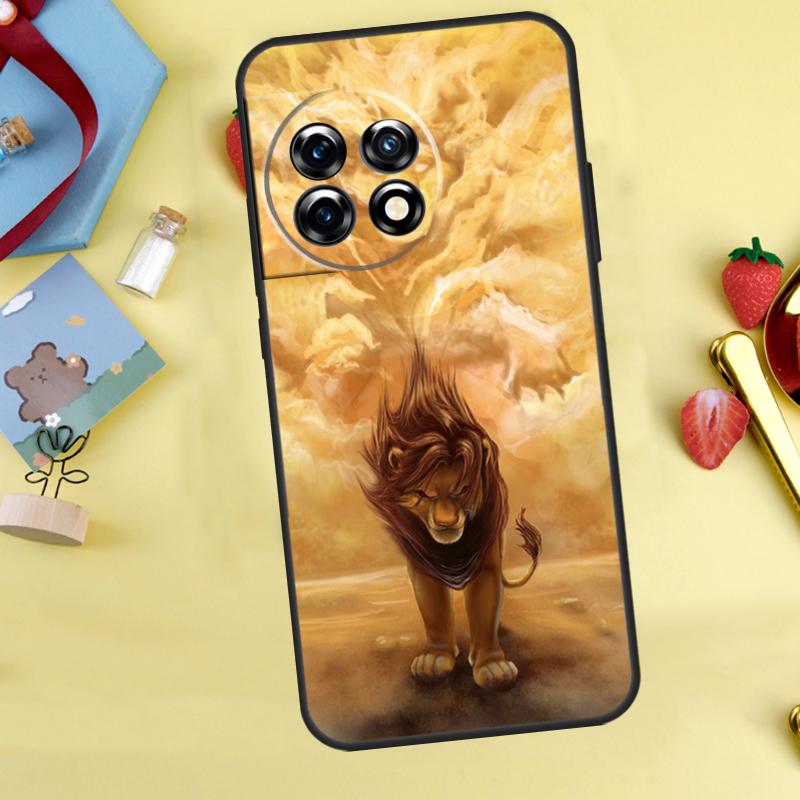 Lion Animal Case For OnePlus Nord 5 CE 2 3 4 Lite N20 N30 OnePlus 10T 12R 13R 13T 10 11 12 13 15 Cover