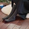 Love Heel High heel moisturizing socks with made in Japan Socks Double-knit far-infrared technology, (gray).
