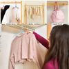 20pcs Portable Colored Folding Clothes Hangers Portable Folding Travel Hangers Clothes Drying Rack for Travel