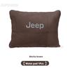 Jeep Grand Cherokee Wrangler JK Gladiator Patriot Commander Renegade Compass Suede Car HeadreGst Neck Pillow Seat Waist Cushion