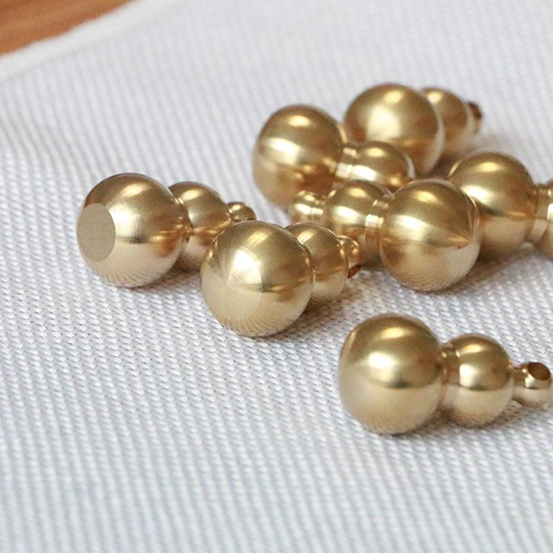 Brass Solid Mini Gourd Pendant Car Key Pendant Mini Necklace Gift Pendant