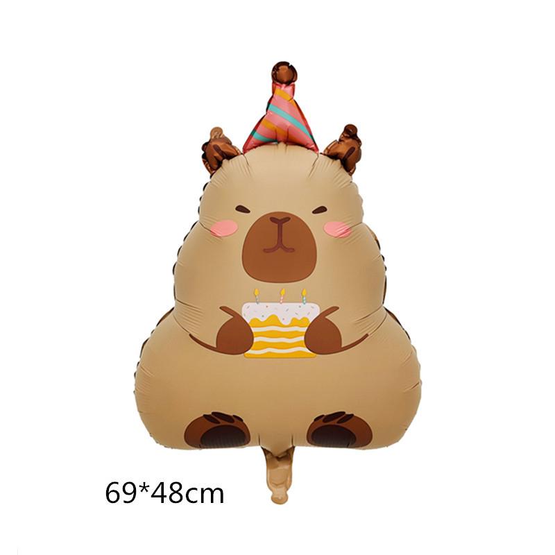 

Воздушные шары Капибара Вечеринка Украшение на День рождения Капибара Алюминиевые шары Вечеринка для новорожденного Мальчики Девочки Игрушка Подарки Праздничные принадлежности