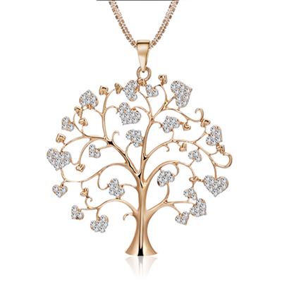 Women Tree of Life Family Pendant Necklace Birthday Gifts Wedding Bridal Accessories