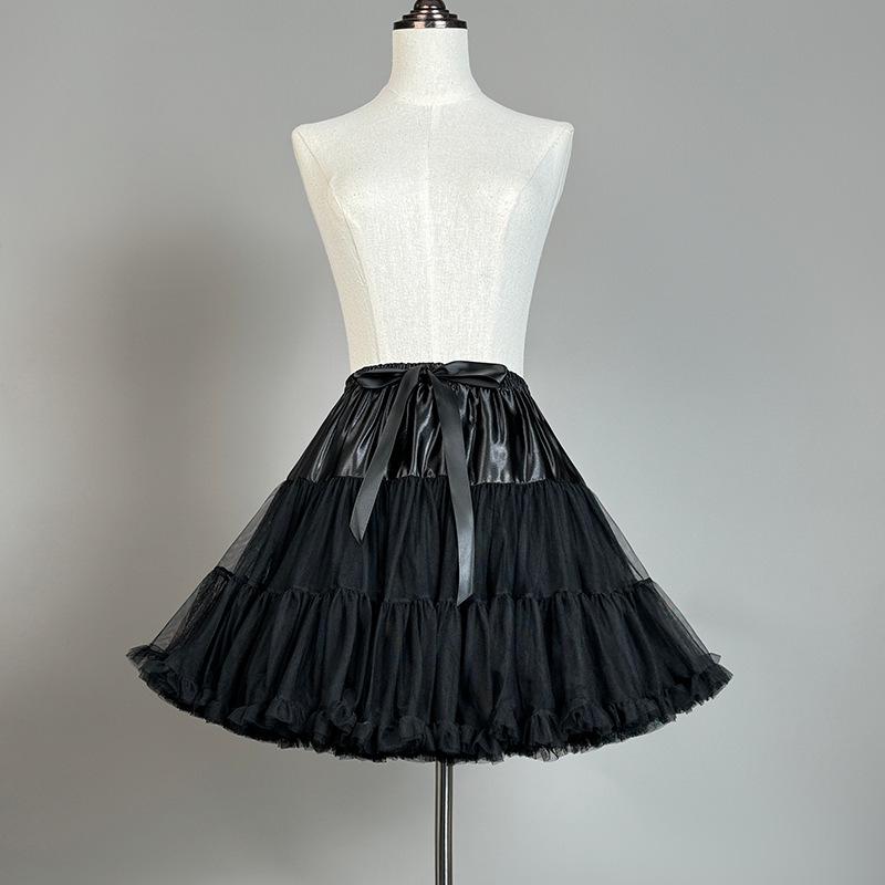 

Черный Лолита Облако Подъюбник: 45см Хэллоуин Дьявол Мягкая Девушка Пышная Юбка Default