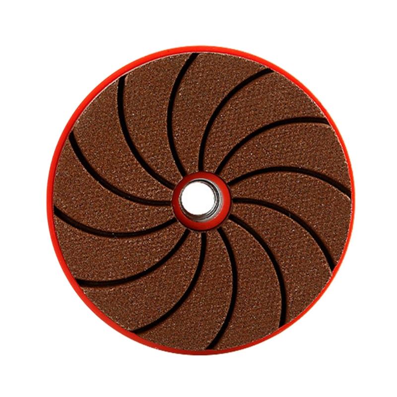 Carborundum Polishing Pad Round Carborundum Buffing Disc Wet Dry Granite Sanding Pad 50/100/200# For 100 Type Angle Grinder