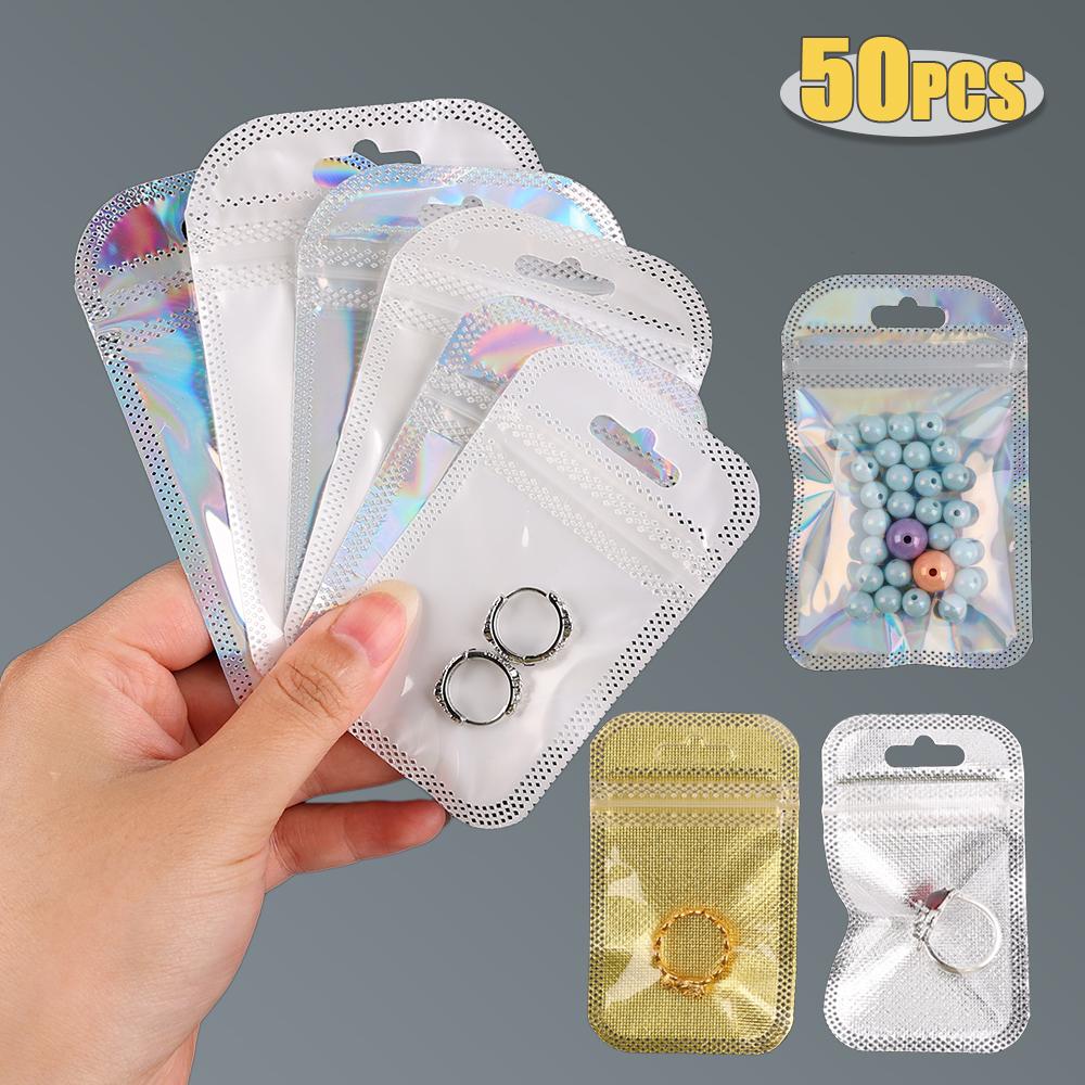 

50PCS Портативная сумка для хранения ювелирных изделий