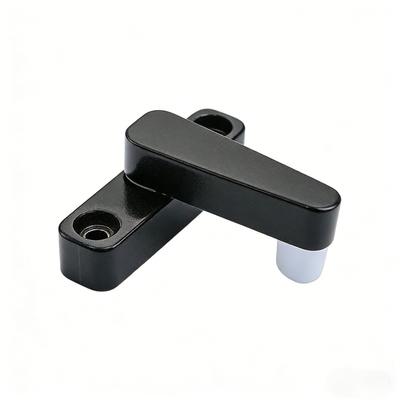 Ultra Narrow Zinc Alloy Sliding Door Latch A Shaped Lock For 9mm Glass Doors White Black Gray Modern Home Hardware