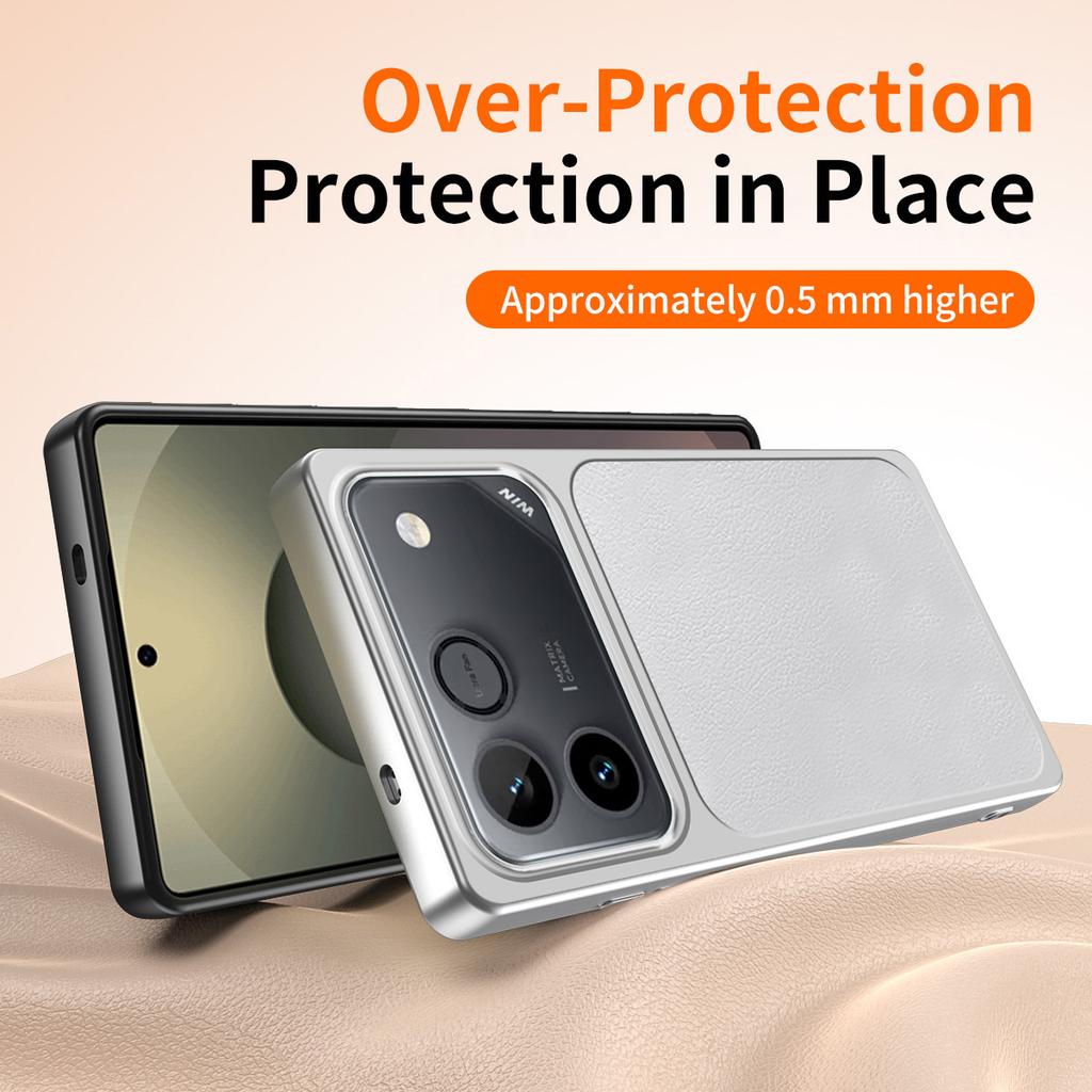High Quality Phone Cases for Honor Win RT Power 2 Power2 5G Original Leather Soft Lychee Grain Lambskin Texture Back Cover Funda