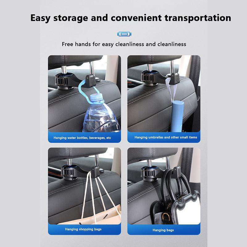 Universal Car Bracket Hook Multi-Function Hanging Storage Mobile Phone Holder Rear Seat Hanger Hook For Bag Purse Cloth Grocery