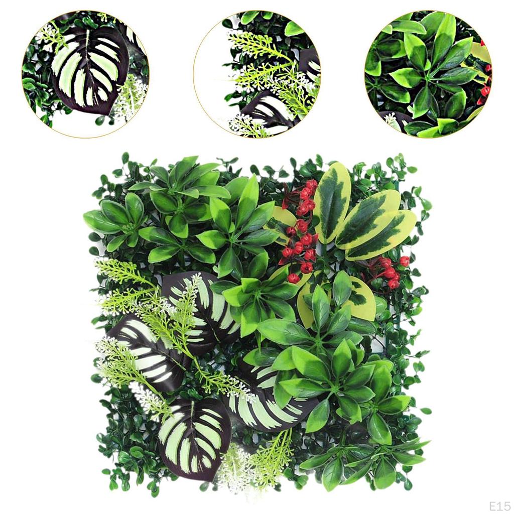 Pannello decorativo da parete verde - Fogliame realistico per casa e giardino