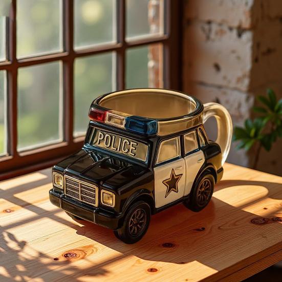 Taza de Vidrio con Forma de Autobús Escolar Yousheng 10oz Taza para Beber Novedosa para Niños Coleccionistas Contenedor de Bebidas Divertido con Tema de Vehículos