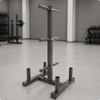 Barbell and Weight Plate Stand Compact for Athletes