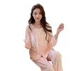 Women's Sweet Coral Fleece Pajamas Set - Double-Sided Thin Fleece, Wearable Indoors and Out, Autumn & Winter Comfort