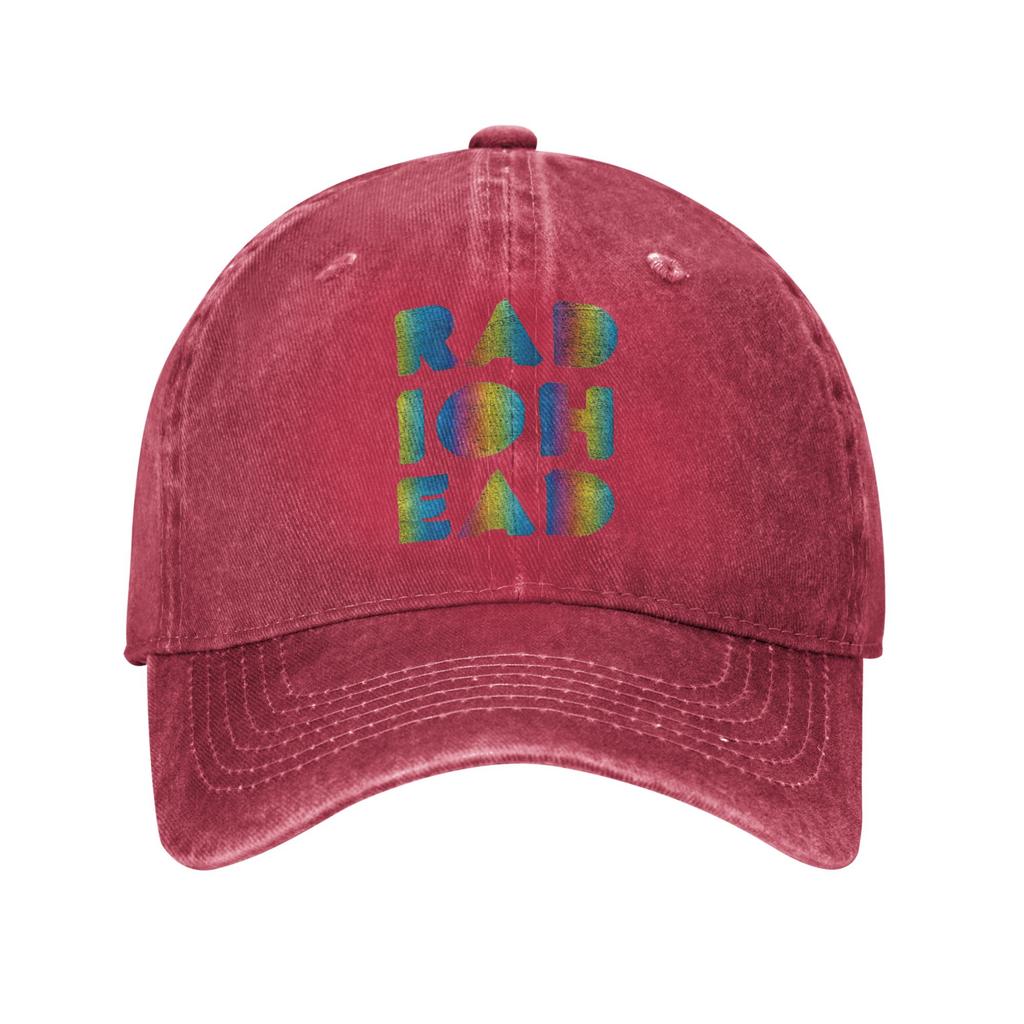 Vintage Radiohead Baseballkappen Unisex Stil Used Denim Kopfbedeckung Outdoor-Aktivitäten Geschenkmützen Kappe