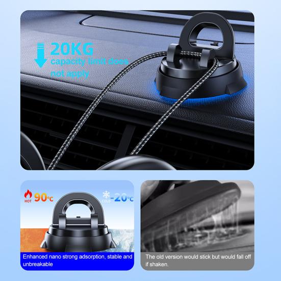 Car Phone Holder Mount 360 Degrees Rotary Adjustable Adhesive Non-slip Universal Auto Dashboard Cell Phone Mount Stand Car Interior Accessories