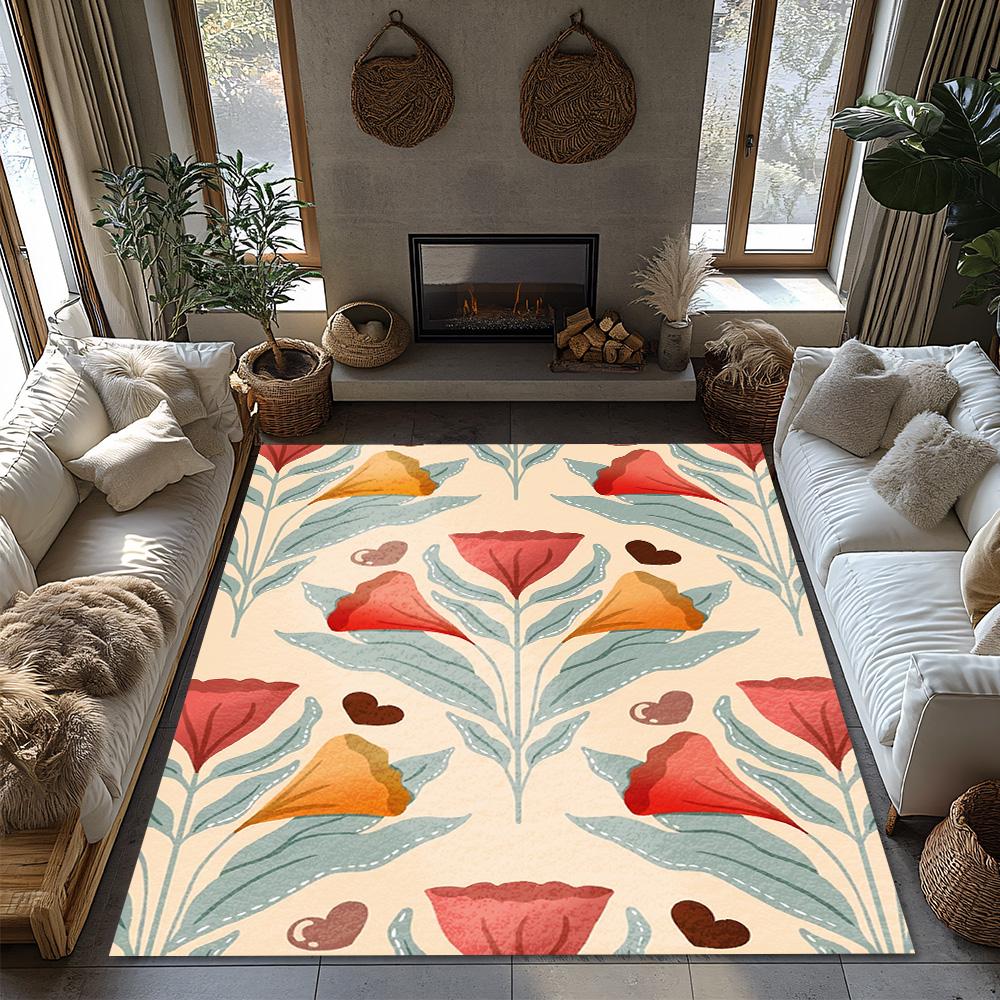 Cozy Farmhouse Doormat Indoor Outdoor Rug Washable Entryway Mat Welcome Home Decor Floral Pattern Non Slip Floor Mat Stylish Hom