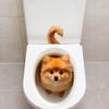 Cute Lifelike Puppy Dog Toilet Seat Sticker Waterproof Realistic Bathroom WC Decoration Self-Adhesive Home Decor