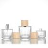 30ml Transparent Cylindrical Glass Perfume Bottle with Snap-on Spray Cap