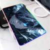 Anime Jujutsu Kaisen Large LED Mouse Mat Rubber Mousepad Gojo Satoru Yuji RGB Mouse Pad Gamer HD Print Table Mat Keyboard Pads