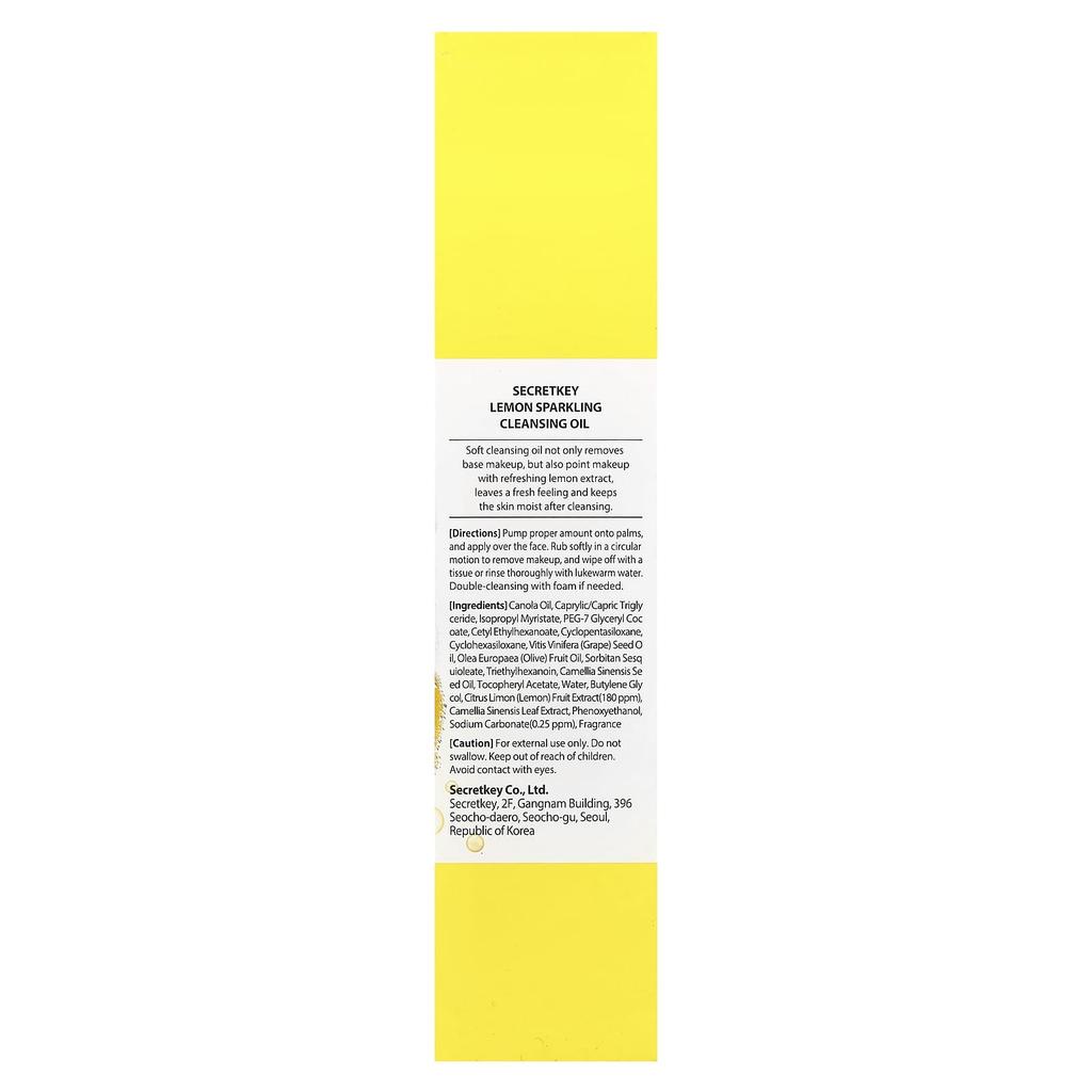 Lemon Sparkling Cleansing Oil, 150Ml(5.07Fl Oz)