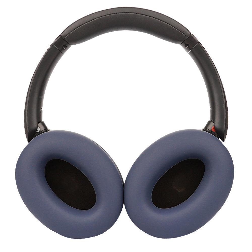 

For Sony WH-XB910N 1 Pair Flexible Silicone Headphone Earpad Cover Sleeve Dark Blue