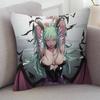 Game Darkstalkers Cartoon Series Square Pillowcase Soft Waist Sofa Cushion Cover Bedroom Room Pillowcase